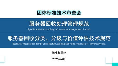 信息技術咨詢服務標準化迎來重要里程碑 兩項團體標準技術審查會議在京召開，聚焦服務器回收處理與智能管理